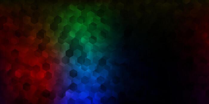 Dark multicolor backdrop with chaotic shapes. vector