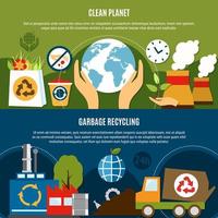 Clean Planet Template Banner Collection vector