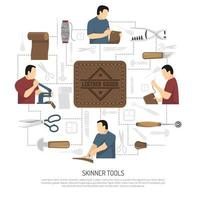 Skinner Tools Flowchart Template vector