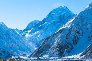 Snowy mountains during the day photo