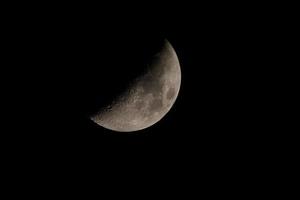 Moon in the night sky photo