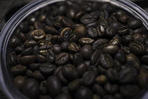 Coffee beans in a jar photo