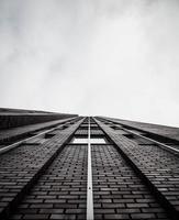 Grayscale of a building photo