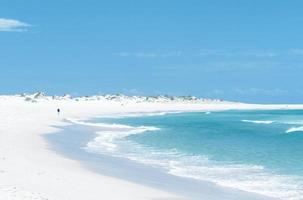 White sandy beach during the day photo