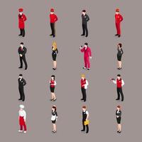 Hotel Service Staff Characters Collection vector