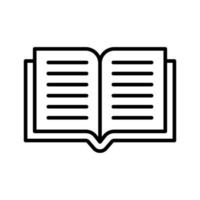 icono de libro abierto vector