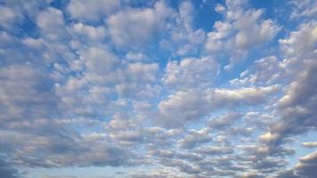 Beautiful blue sky with clouds photo