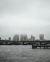 London Skyline in the fog photo