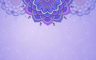 Background template with mandala pattern design vector