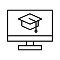 Online education icon vector