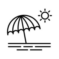 Beach Vector Icon