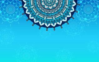 Background template with mandala pattern design vector