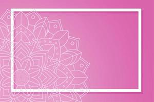 Background template with mandala designs vector
