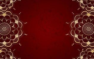 Background template with mandala pattern design vector