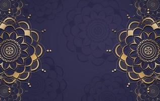 Background template with mandala pattern design vector