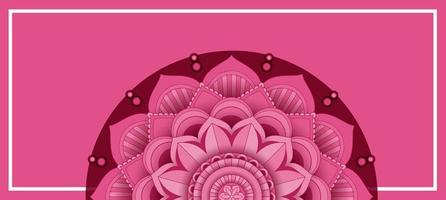 Background template design with mandala patterns vector