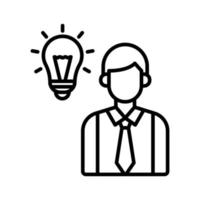 Business idea icon vector