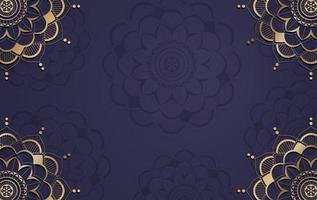 Background template with mandala pattern design vector