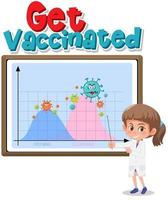 Get vaccinated with second wave graph vector