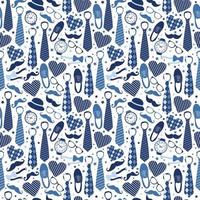 Seamless pattern of Fathers day vector