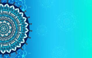 Background template with mandala pattern design vector