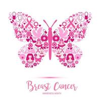 Breast cancer awareness month design vector