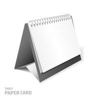 Blank calendar design isolated on white vector