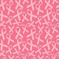 Pink Ribbon seamless pattern vector