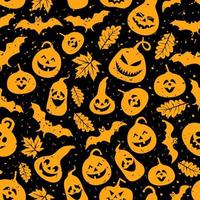 Abstract seamless Halloween pattern vector