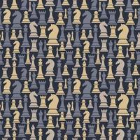 Seamless pattern with chess figures vector