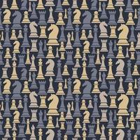 Seamless pattern with chess figures vector