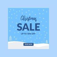 Christmas sale social media post