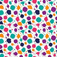 Bright color seamless pattern of hand drawn blots vector