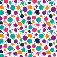 Bright color seamless pattern of hand drawn blots vector