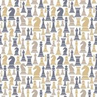 Seamless pattern with chess figures vector