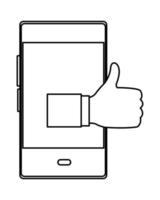 Communication and smartphone mobile icon vector