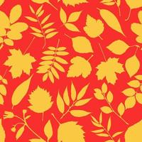 hermoso patrón de hojas de otoño vector