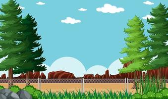 Empty background nature park scenery vector