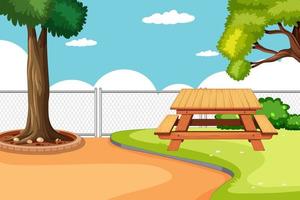 Empty background nature park scenery vector