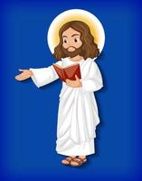 Isolated jesus cartoon character vector