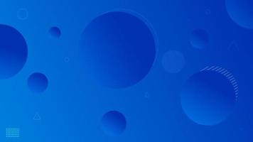 Abstract geometric gradient blue background vector