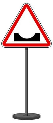 Red traffic sign on white background