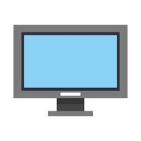 icono de tecnología de monitor de computadora vector