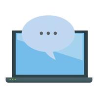 Laptop screen and technology device icon vector