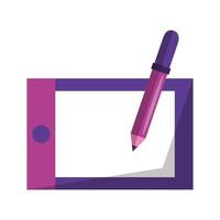 Design school and device tool isolated icon vector