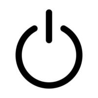 Power interface icon vector