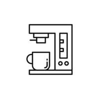 Coffee machine icon vector