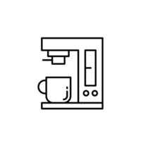 Coffee machine icon vector