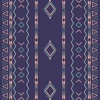 Aztec ethnic tribalseamless pattern with geometric shapes vector