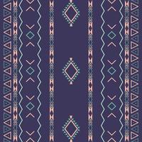 Aztec ethnic tribalseamless pattern with geometric shapes vector